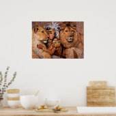 Lion Goddess Egyptian Princess Poster (Küche)