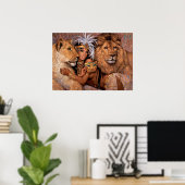 Lion Goddess Egyptian Princess Poster (Heimbüro)