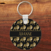 Lion Gold und Black Schlüsselanhänger (Vorderseite)