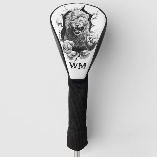Lion Golf Head Cover Headcover (Vorderseite)