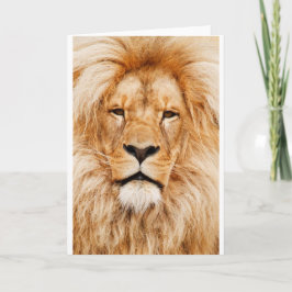 Lion Greeting Card Dankeskarte