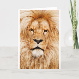 Lion Greeting Card Dankeskarte