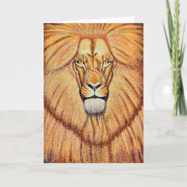 Lion Greeting Card Feiertagskarte