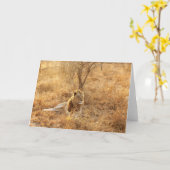 Lion Greeting Card Karte (Gelbe Blume)