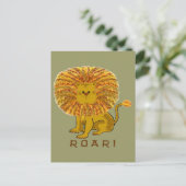 Lion Greeting Cards Postkarte (Stehend Vorderseite)