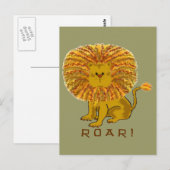 Lion Greeting Cards Postkarte (Vorne/Hinten)
