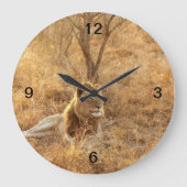 Lion Große Wanduhr (Vorderseite)