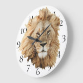 Lion Große Wanduhr (Winkel)