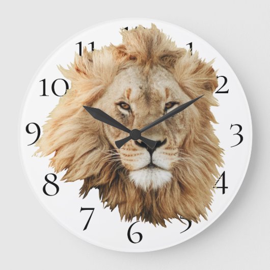 Lion Große Wanduhr (Vorderseite)