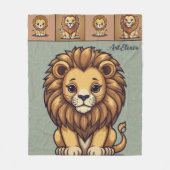 Lion Group Print Fleecedecke (Vorderseite)