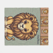 Lion Group Print Fleecedecke (Vorderseite (Horizontal))