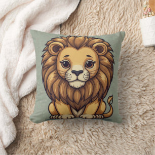 Lion Group Print Kissen
