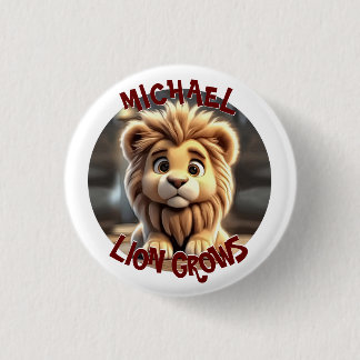 Lion Grows Button