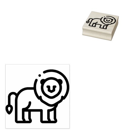 Lion Gummistempel (Stempel)