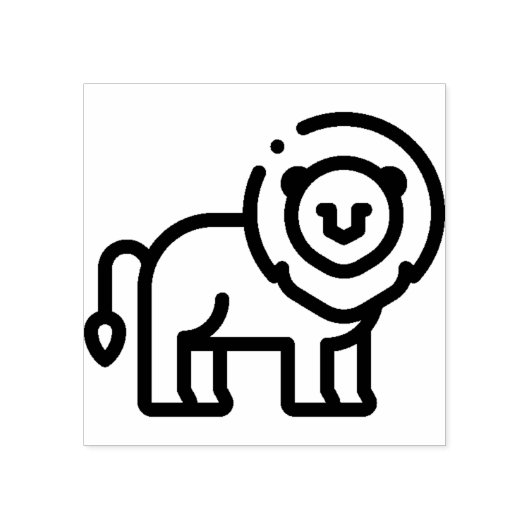 Lion Gummistempel (Prägung)