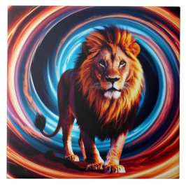 Lion Gyre Decorative Tile Fliese