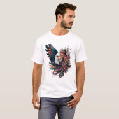 Lion halbes Eagle tierart T-Shirt (Vorne ganz)