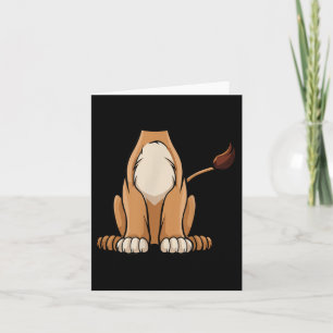 Lion Halloween Outfit Funny Simple Kids Costume Karte