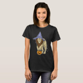 Lion Halloween Witch Pumpkin T-Shirt (Vorne ganz)