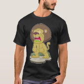 Lion Halloween Zombie T-Shirt (Vorderseite)