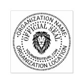 Lion Head #3 Generic Offiziell Siegel Name Loc URL Permastempel (Design)