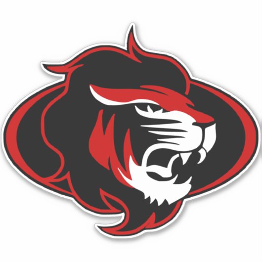 Lion Head Aufkleber (Vorderseite)