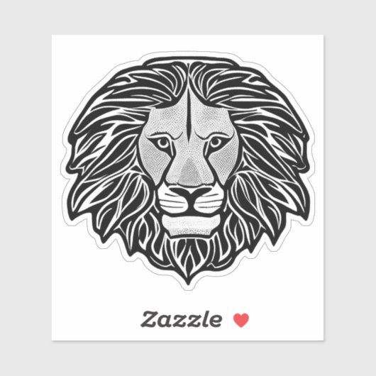 Lion Head Aufkleber (Blatt)
