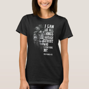 Lion Head Bible Verse Jesus Bible Studie Christlic T-Shirt