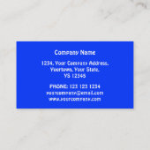 Lion Head Blue Visitenkarte blau (Rückseite)