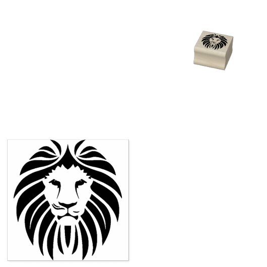 Lion Head Briefmarke für Safari Passport Boarding  Gummistempel (Stempel)