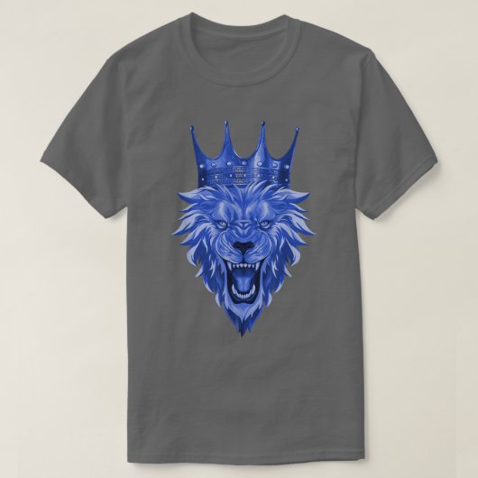 Lion Head Crown Workout Beast King Motivation Gym T-Shirt (Design vorne)