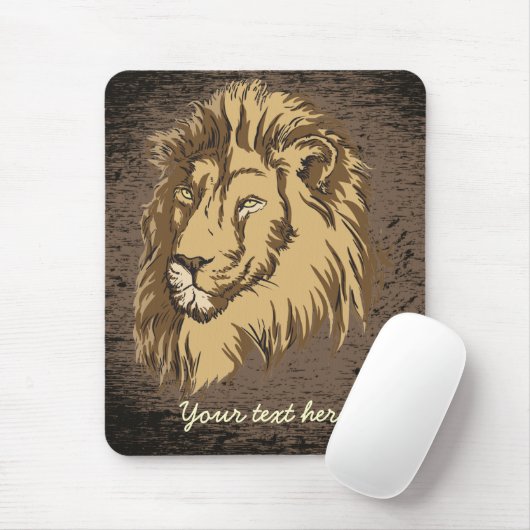 Lion Head Custom Mousepad (Mit Mouse)