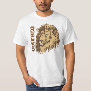 Lion Head Custom T - Shirt Courage