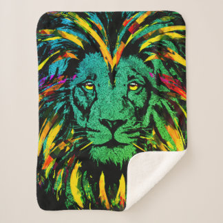 Lion Head Dark - Lion Illustration Sherpadecke
