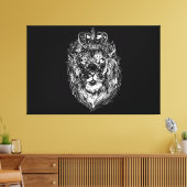 lion head design with wonderful charisma leinwanddruck (Insitu (Wohnzimmer))