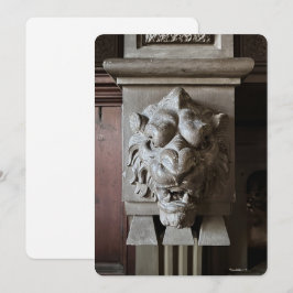 Lion Head Flat Holiday Card Feiertagskarte