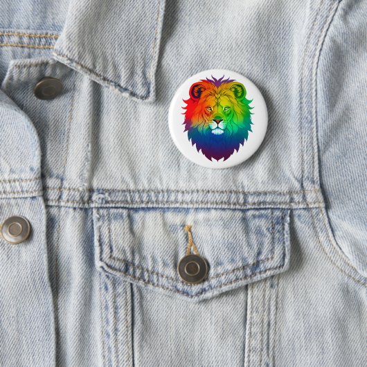 Lion Head Gay Pride Button (Beispiel)