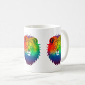 Lion Head Gay Pride Kaffeetasse (VorderseiteRechts)