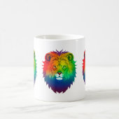 Lion Head Gay Pride Kaffeetasse (Mittel)