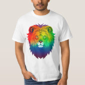 Lion Head Gay Pride T-Shirt (Vorderseite)