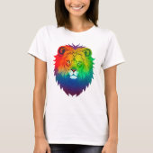 Lion Head Gay Pride T - Shirt (Vorderseite)