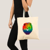 Lion Head Gay Pride Tragetasche (Vorderseite (Produkt))