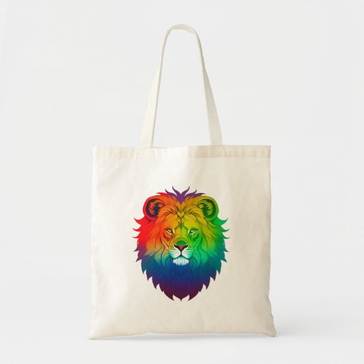 Lion Head Gay Pride Tragetasche (Vorne)