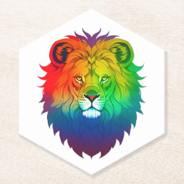 Lion Head Gay Pride Untersetzer