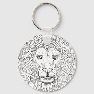 Lion Head Graphics Schlüsselanhänger