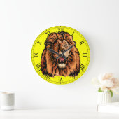 lion head große wanduhr (Zuhause)