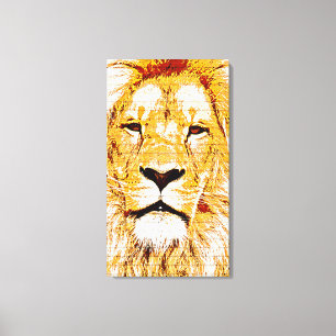 Lion Head Grunge ummantelte Canvas Print Leinwanddruck
