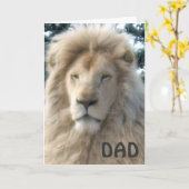 Lion Head 'Happy Vatertag' Karte (Gelbe Blume)