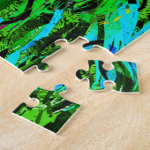 Lion Head Jigsaw Puzzle | Green Lion Puzzle (Seite)