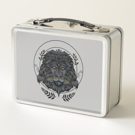 Lion Head Metall Brotdose (Rückseite)